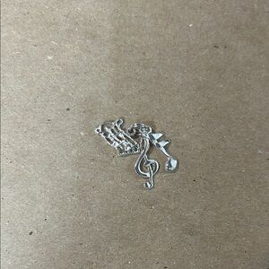 Sterling Silver Music Note Charm Pendant